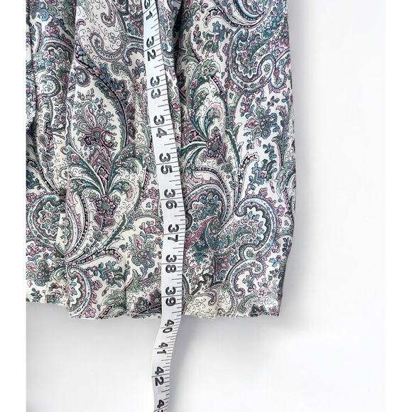 Vintage 80s Phoebe Petites Paisley Midi Dress Boho Cottagecore 80s Feminine S-XS - Picture 4 of 8